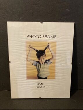 Stylish Frameless Clip Photo Frames With Clear Glass 8X10”